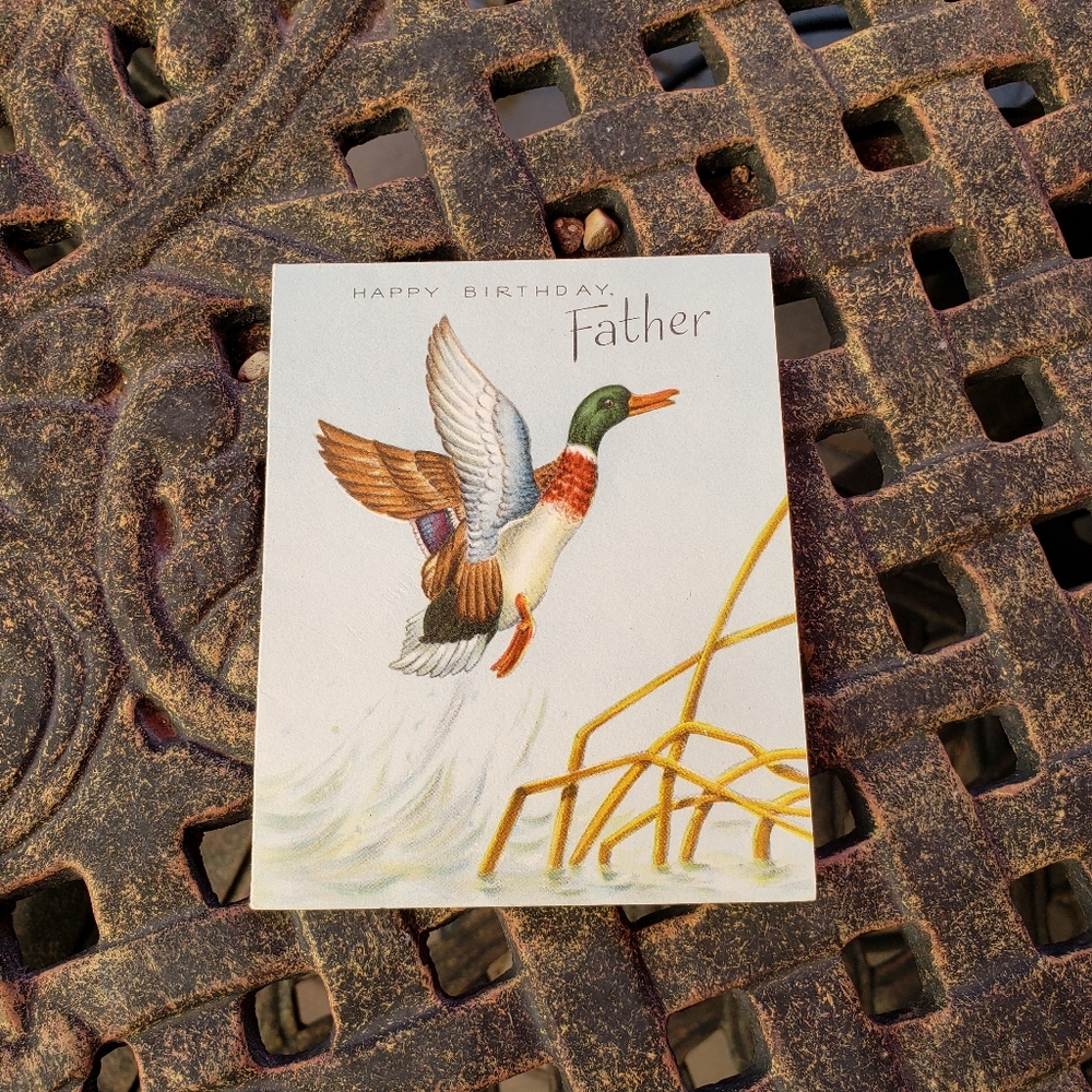 Vintage Hallmark Happy Birthday Father Card